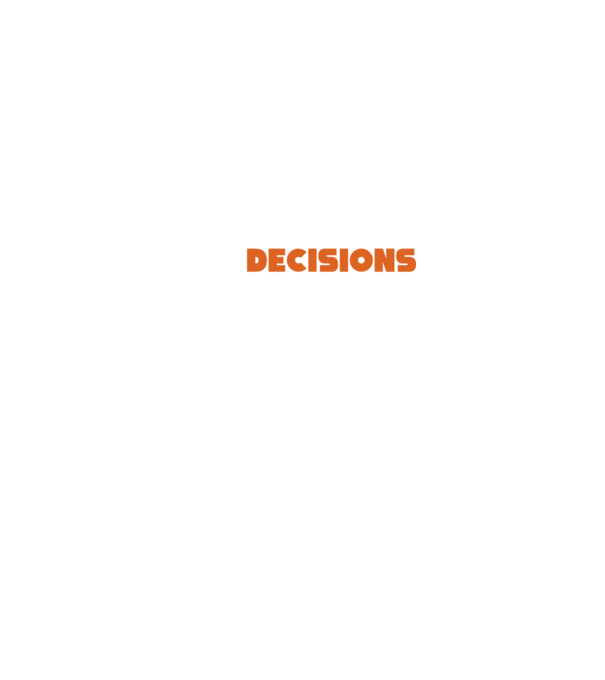 Motiv cuplu I make decisions model negru pe tricou