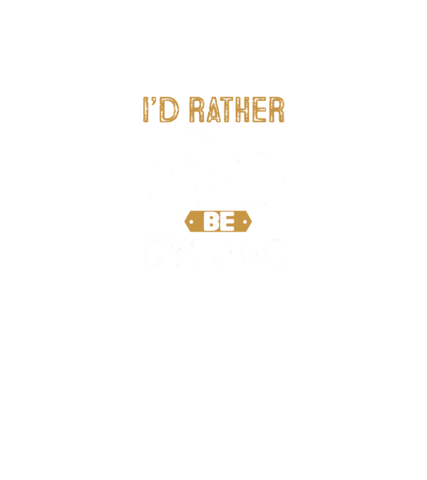 I'd rather be cycling model negru pe tricou