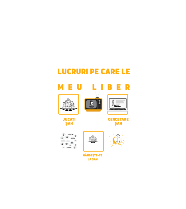 Things I do in my spare time EN model negru pe tricou