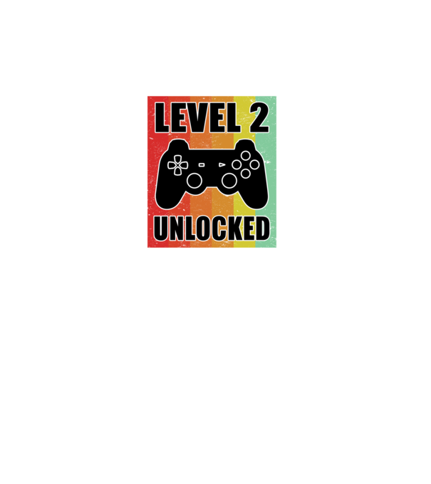level 2 unlocked retro gamer model turcoaz pe tricou