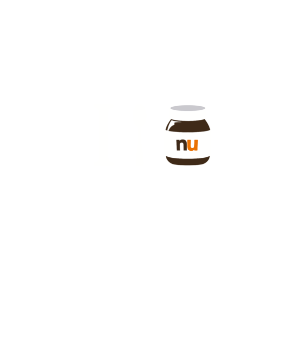 i love nutella model albastru deschis pe tricou