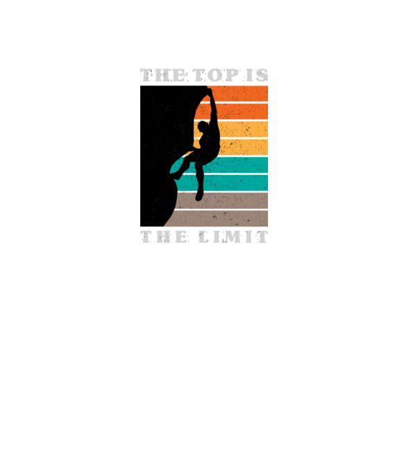 The Top is the limit model negru pe tricou
