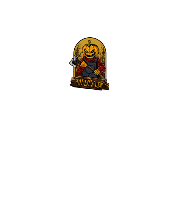 Scary halloween model negru pe tricou