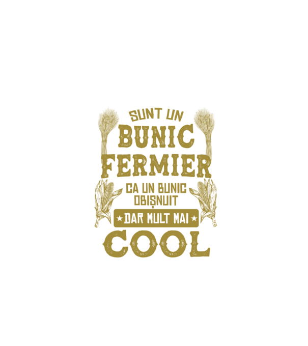 Sunt un bunic fermier, ca un bunic obișnuit, v model negru pe tricou