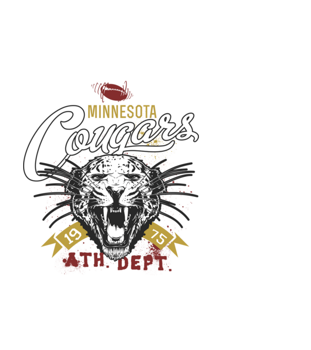Minesota Cougars model alb pe tricou