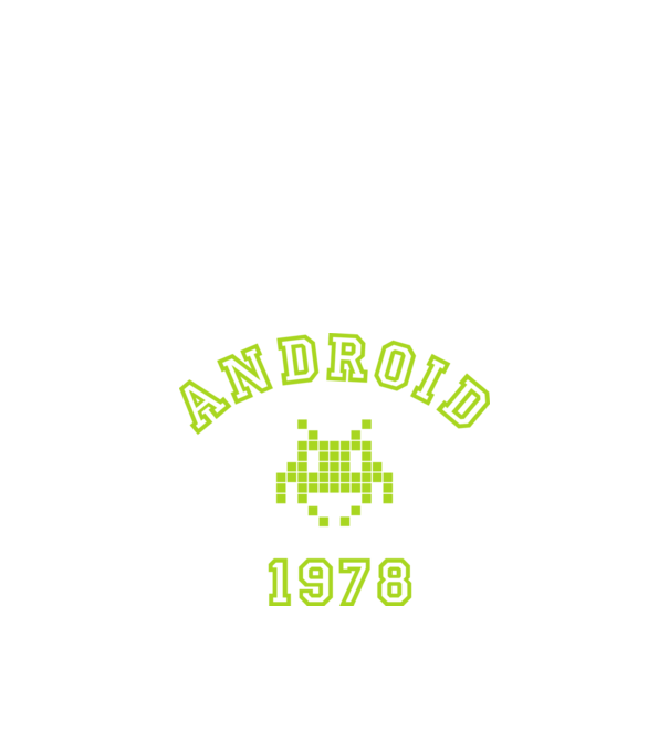 android model negru pe tricou