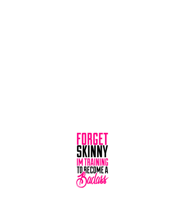 Forget Skinny model negru pe tricou