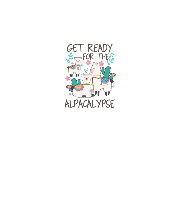 Get ready for the alpacalypse model negru pe tricou