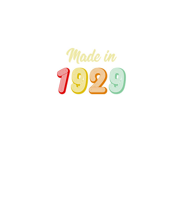 made in 1929 retro model negru pe tricou