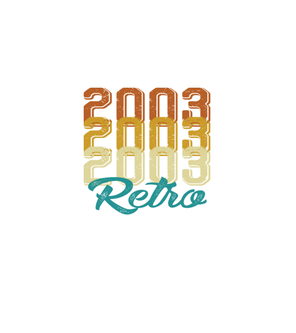 Retro 2003 model negru pe tricou