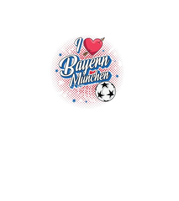 Popart Bayern model negru pe tricou