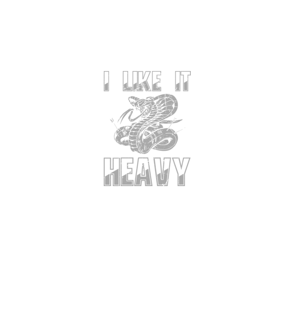 I like it heavy model negru pe tricou