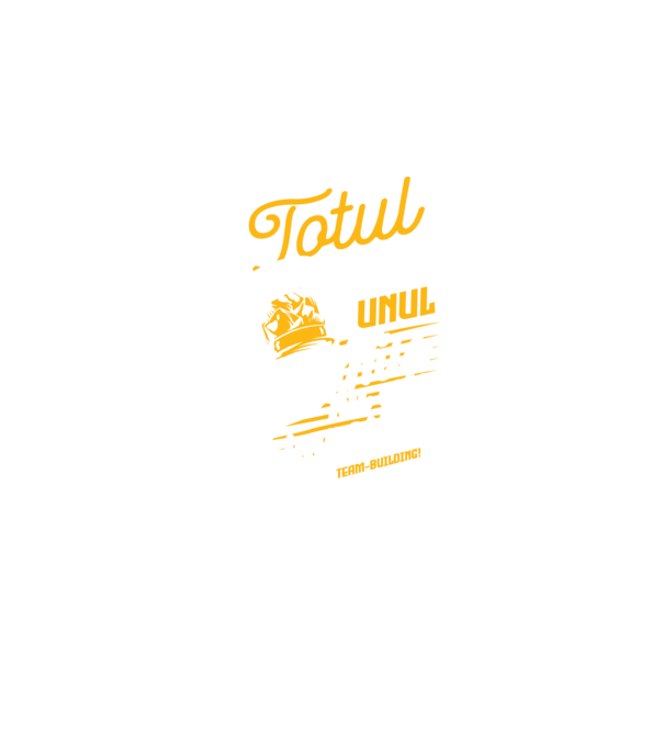 Totul este dificil pentru unul, dar nimic nu este imposibil pentru mulți! Team-building model negru pe tricou