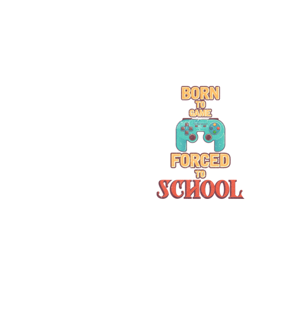 Born to game model galben neon pe tricou