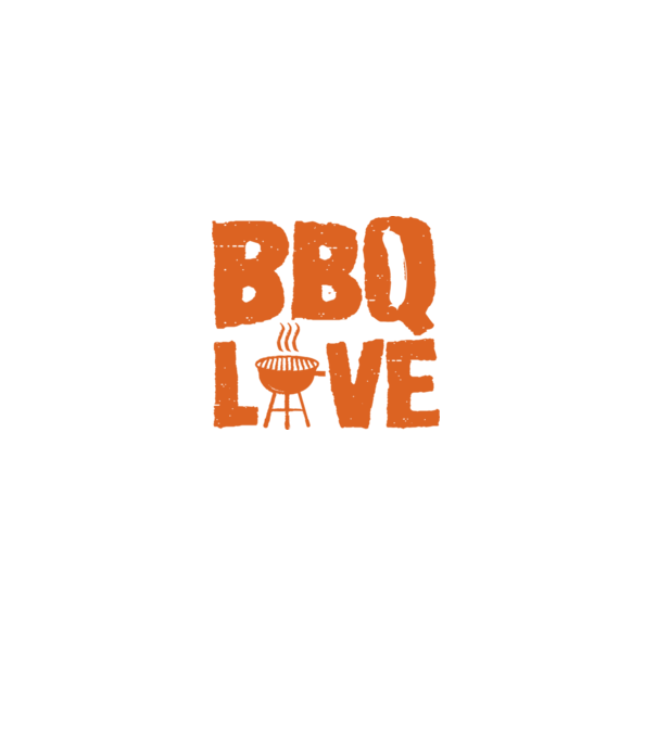 BBQ LOVE model negru pe tricou
