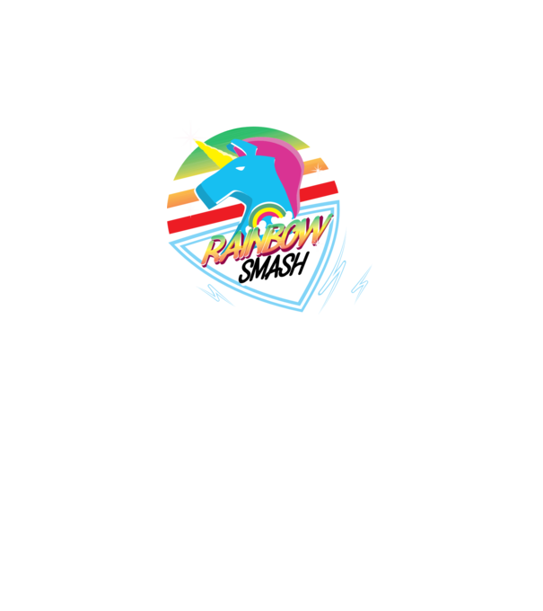 Curcubeu unicorn model roz neon pe tricou