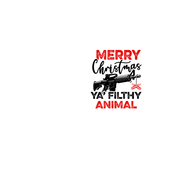 Merry Christmas Ya Filthy Animal model galben neon pe tricou