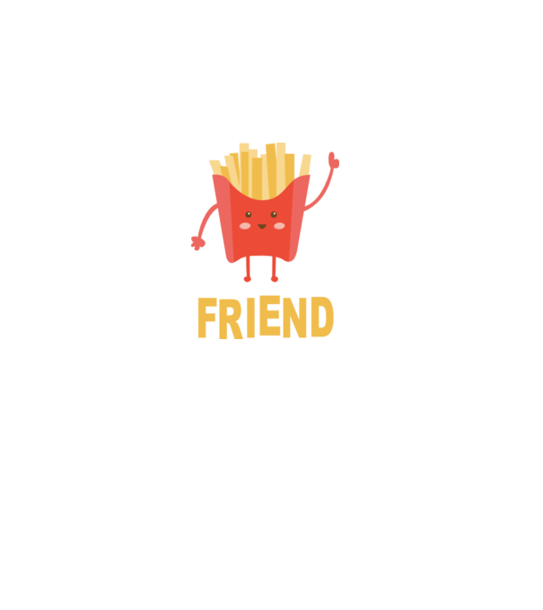 Friends cartofi model alb pe tricou