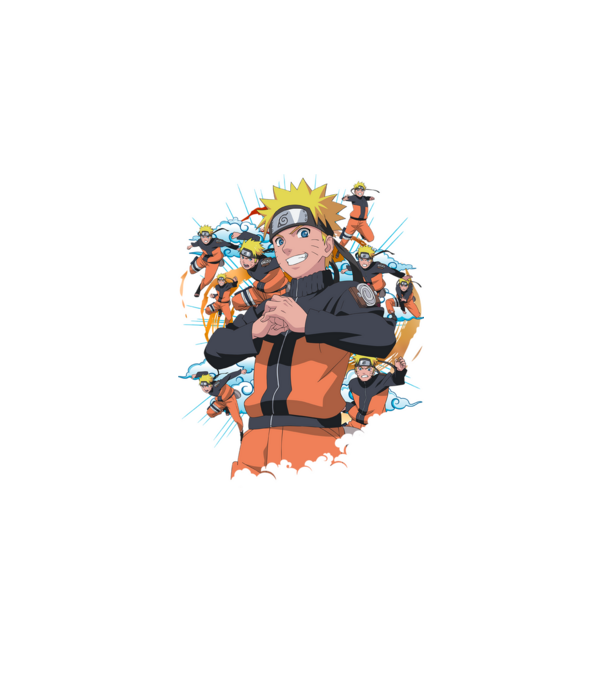 NARUTO model negru pe tricou