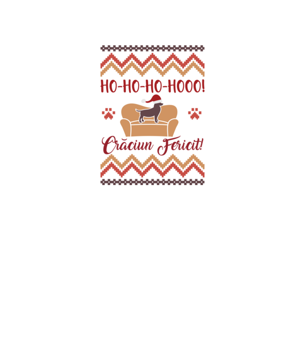 un Crăciun ho-ho-hoo-hoo fericit! model alb pe tricou