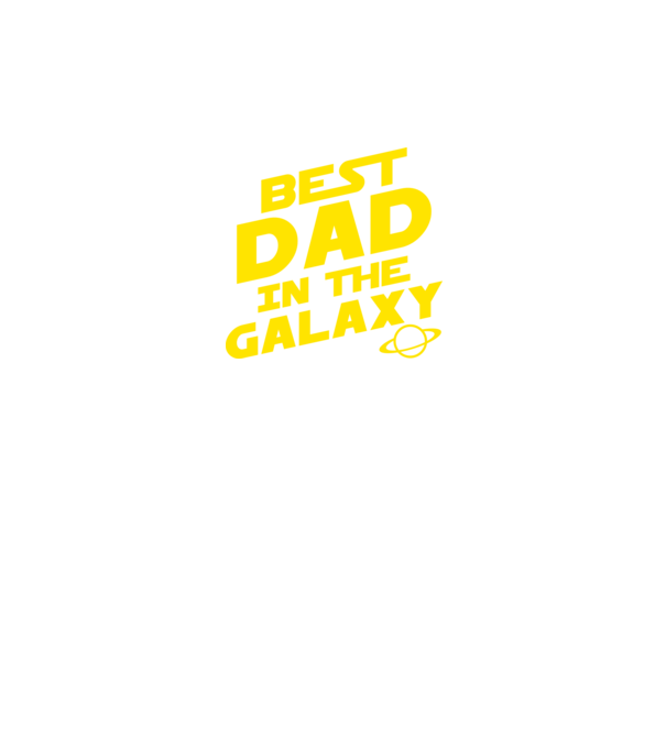 Best dad in the galaxy model negru pe tricou