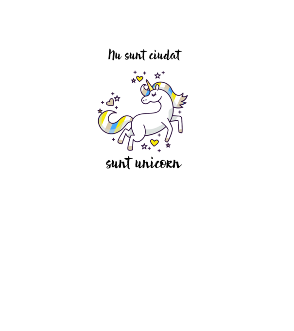 Nu sunt ciudat - sunt unicorn model albastru deschis pe tricou