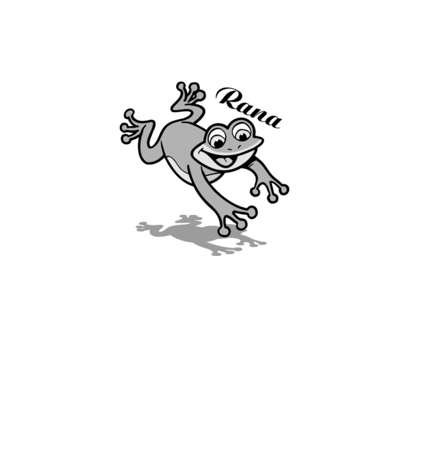 Frog model alb pe tricou