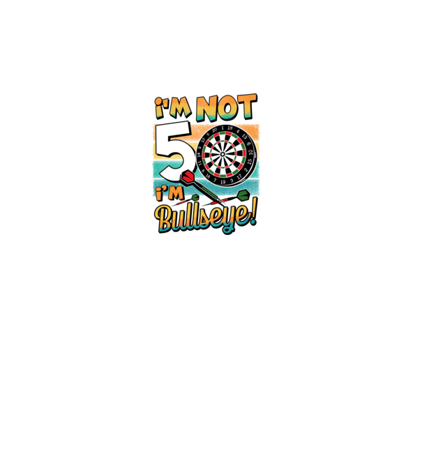 Darts Birthday 50 years old model negru pe tricou