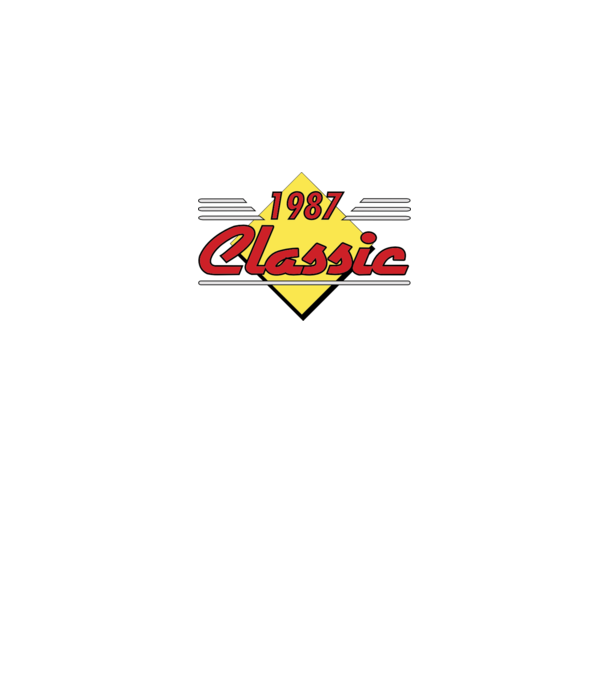 Classic - 1987 model gri pe tricou