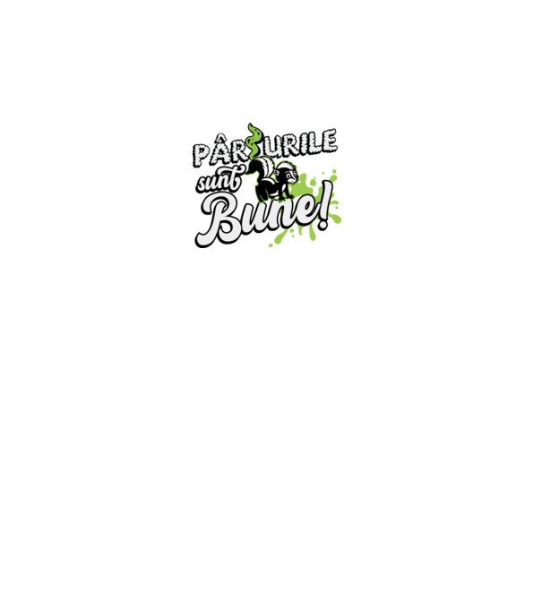 Pârțurile sunt bune model gri pe tricou
