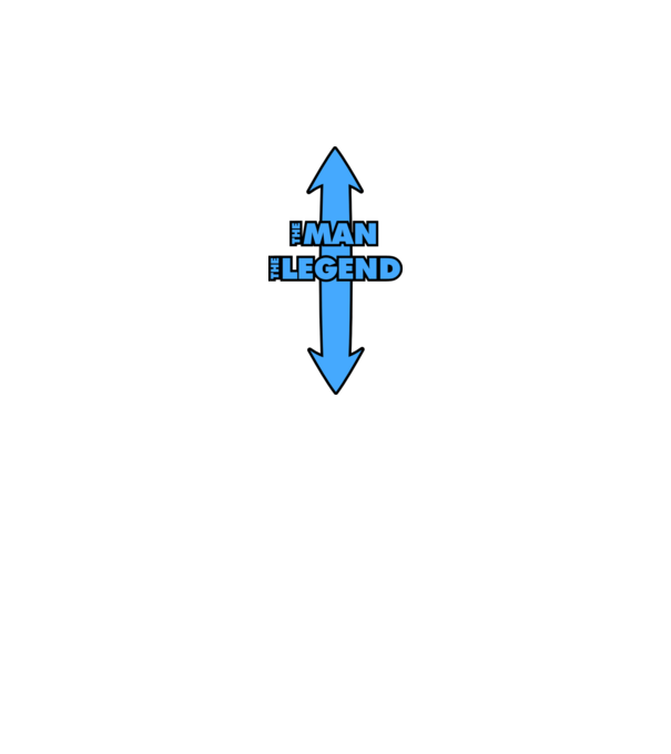 The Man The Legend model verde neon pe tricou