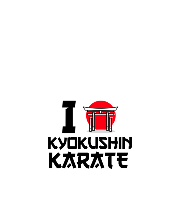 I love Kyokushin Karate model nisipiu pe tricou