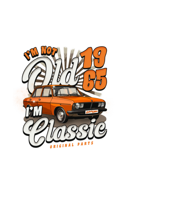 DACIA 1965 model negru pe tricou