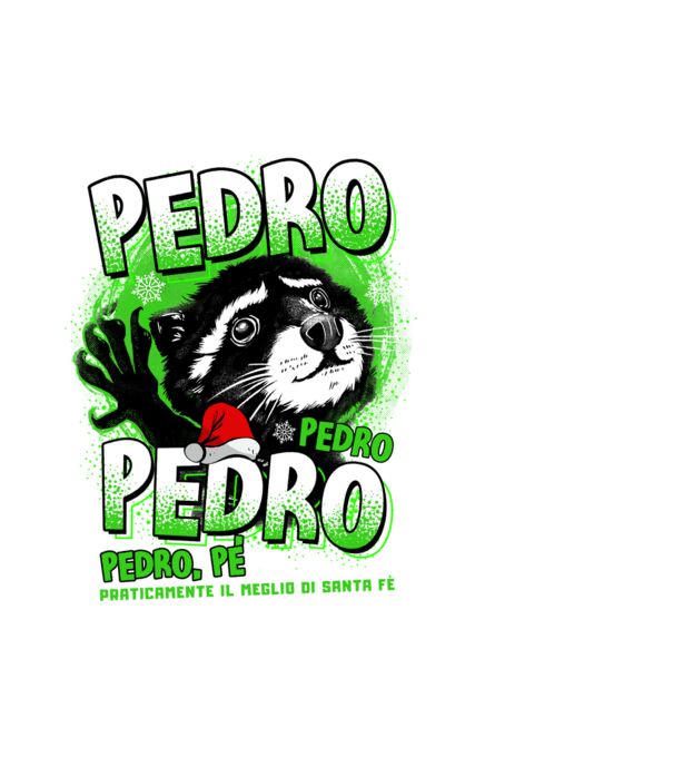 Pedro pedro christmas model alb pe tricou
