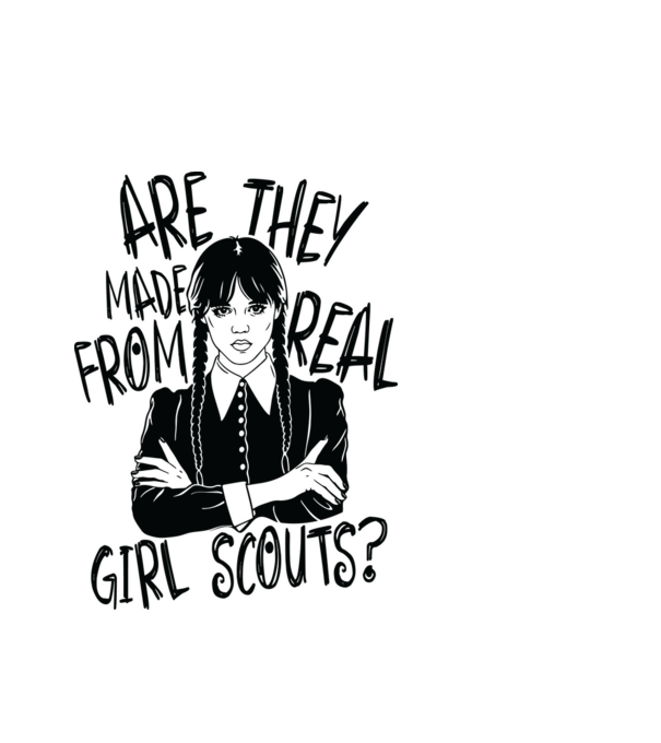 Are the made from real girl scouts model alb pe tricou