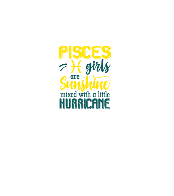 Sunshine with Hurricane PISCES model negru pe tricou