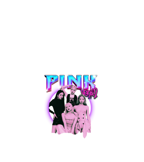 BLACKPINK pink venom model negru pe tricou