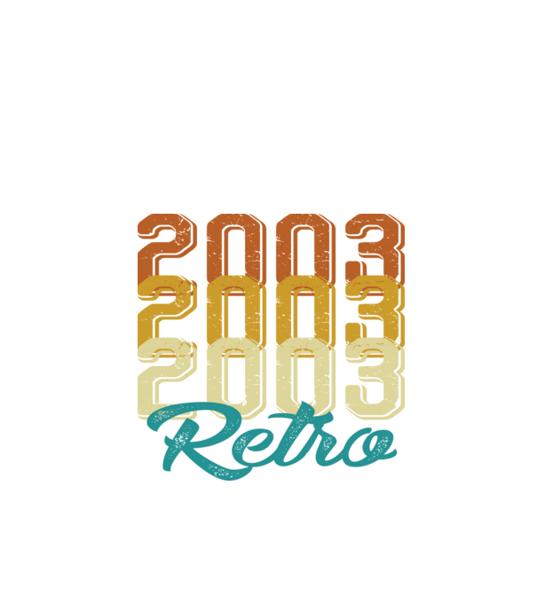 Retro 2003 model negru pe tricou