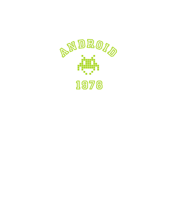 android model negru pe tricou