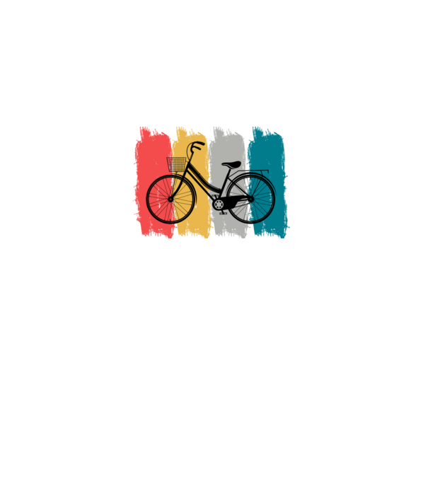 Retro city bike model negru pe tricou