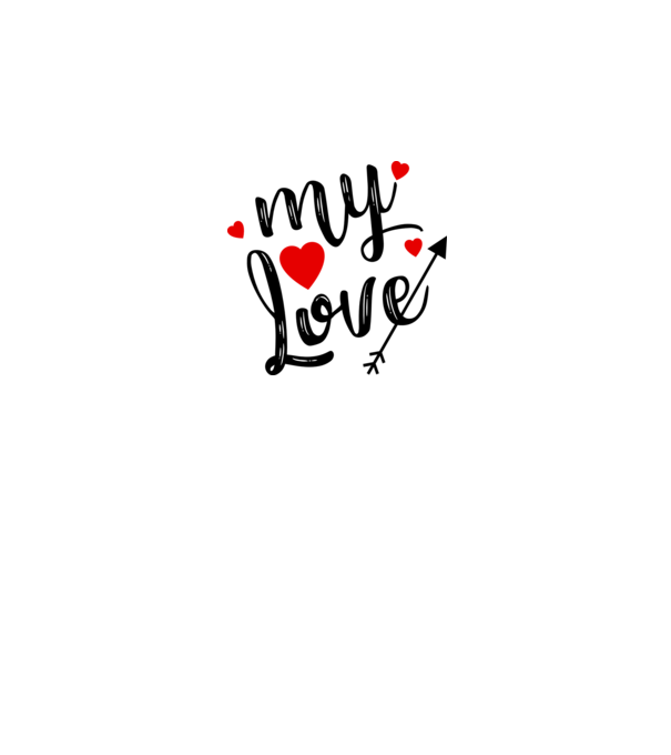 My love model alb pe tricou