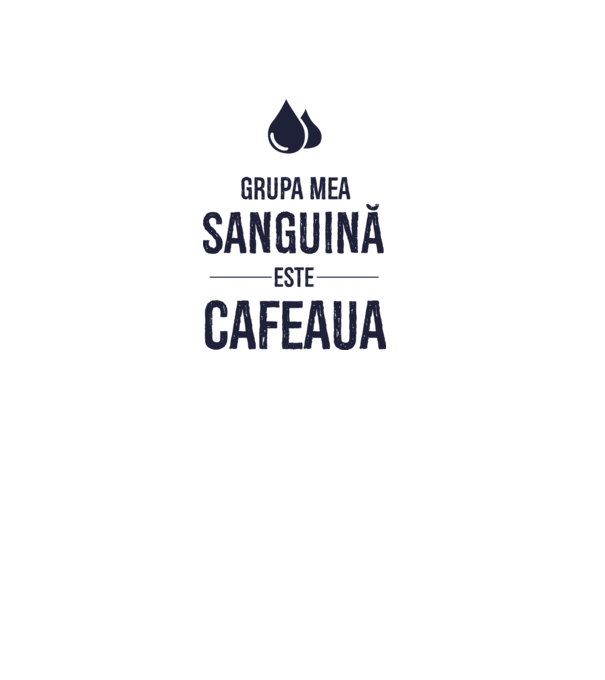 Grupa mea sanguină este cafeaua model gri pe tricou