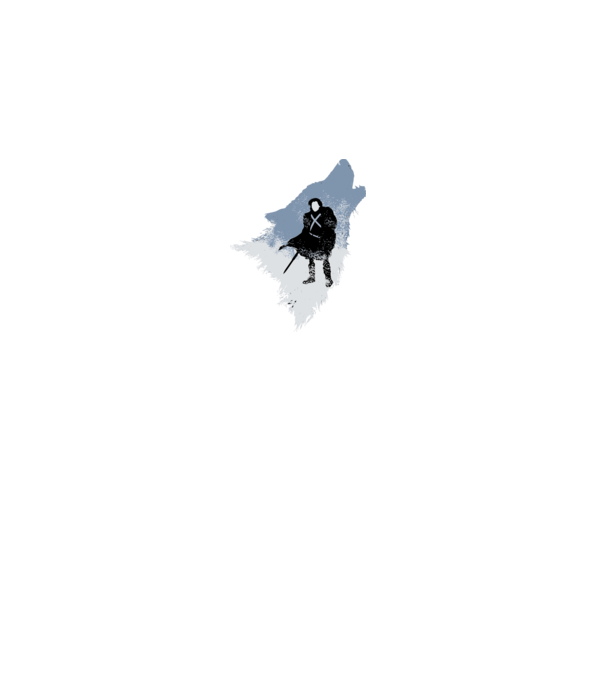The Wolf model gri pe tricou