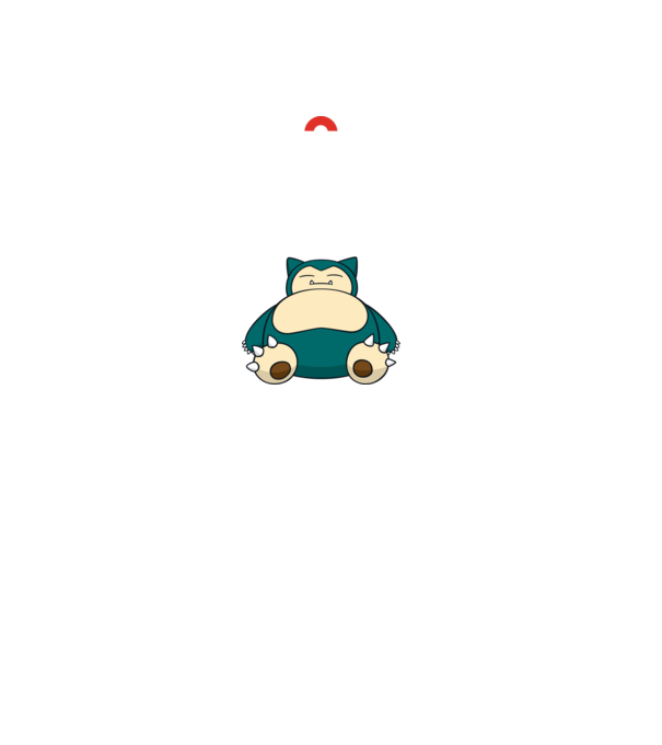 Keep Calm Snorlax model negru pe tricou