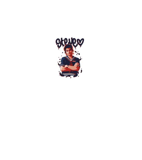 steve stranger things model gri pe tricou