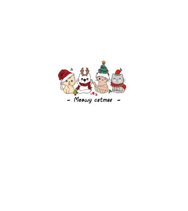 Meowy catmas 2 model gri pe tricou