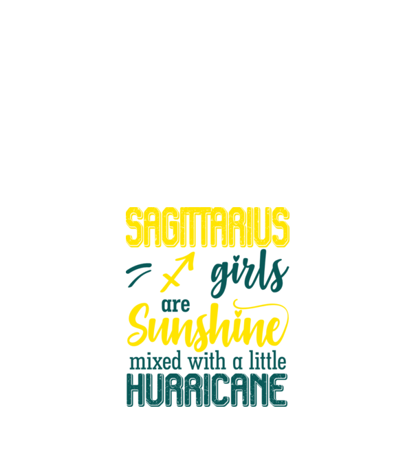 Sunshine with Hurricane SAGITTARIUS model negru pe tricou