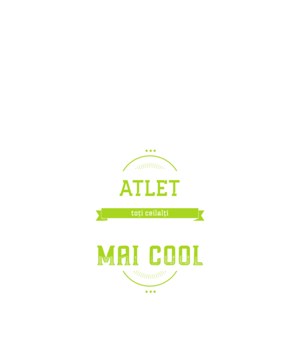 sunt atlet, la fel ca toți ceilalți, dar mult mai cool model negru pe tricou