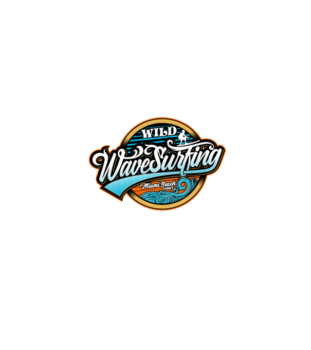 WaveSurfing model negru pe tricou