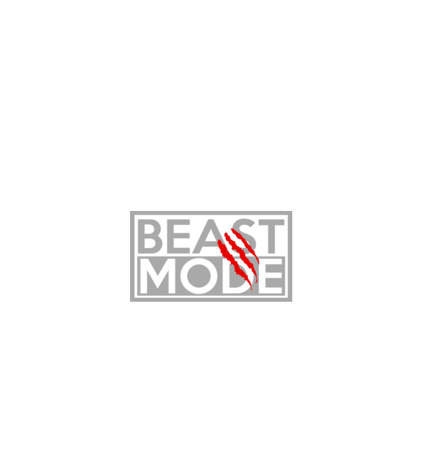 Beast mode model negru pe tricou
